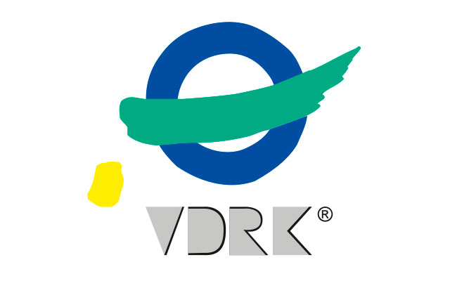 a logo with a green brush stroke
